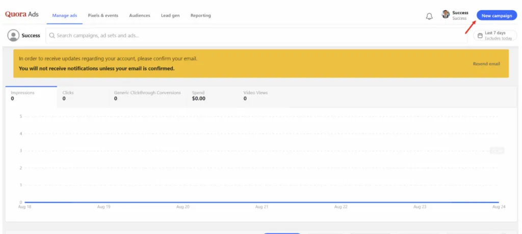 Manage ads and campaigns in Quora